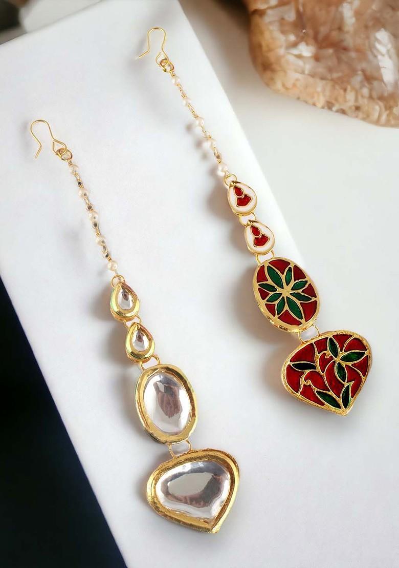 Gold Kundan Gold Plated Necklace Set