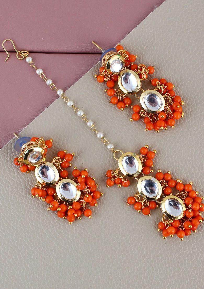 Gold Kundan Gold Plated Necklace Set