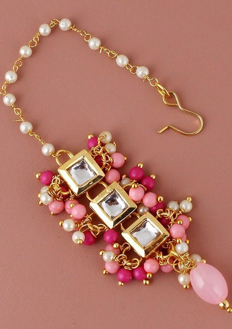 Gold Kundan Gold Plated Necklace Set