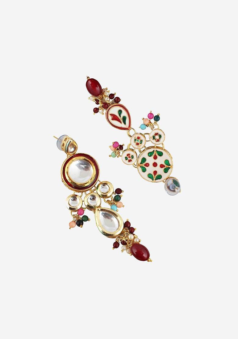 Gold Kundan Gold Plated Necklace Set