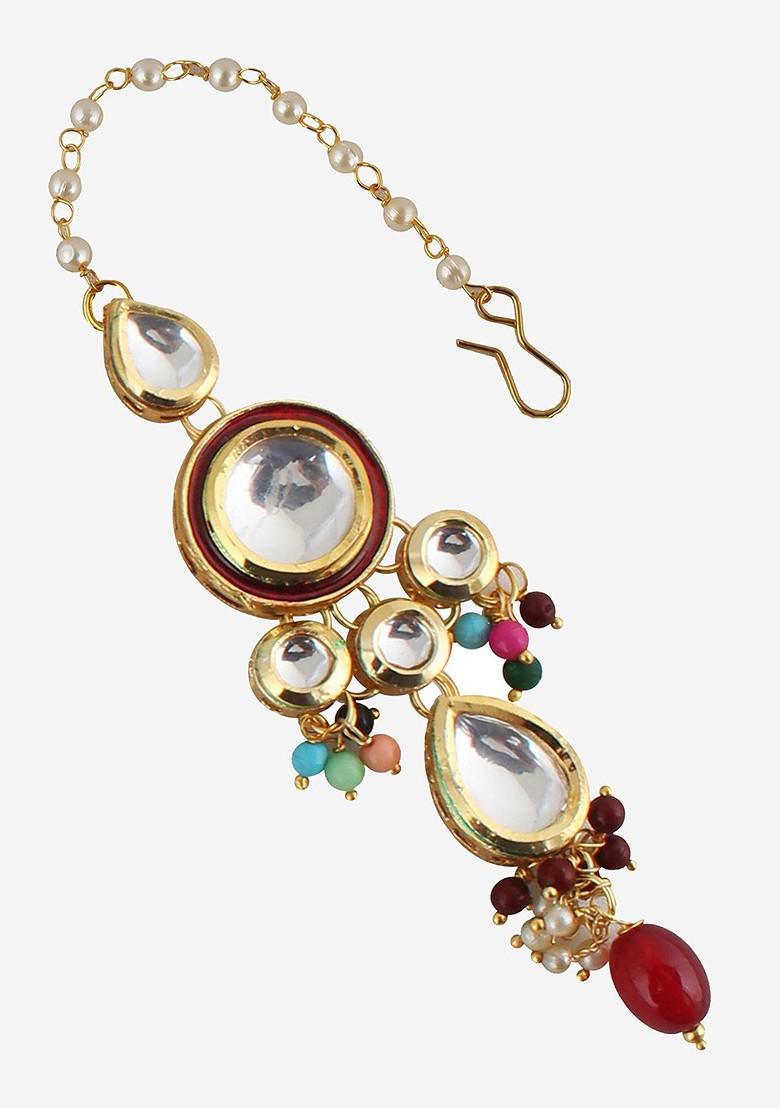 Gold Kundan Gold Plated Necklace Set