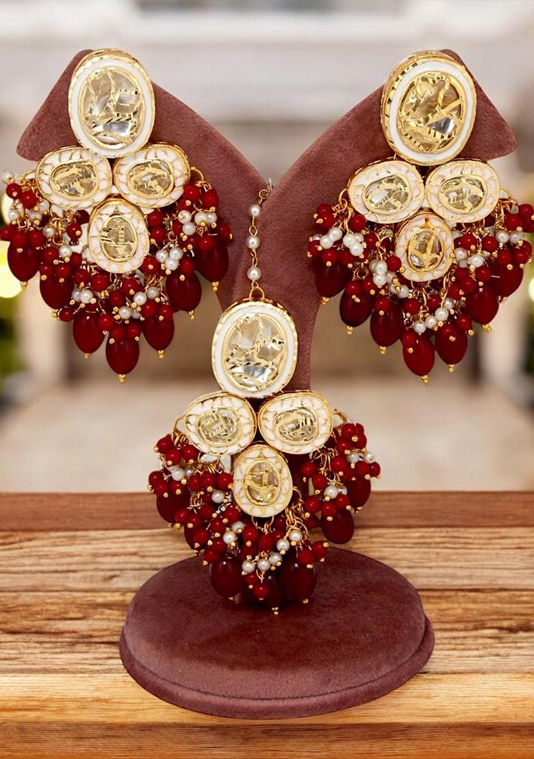 Gold Kundan Gold Plated Necklace Set