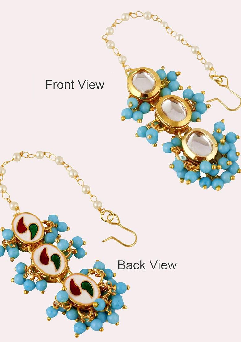 Gold Kundan Gold Plated Necklace Set