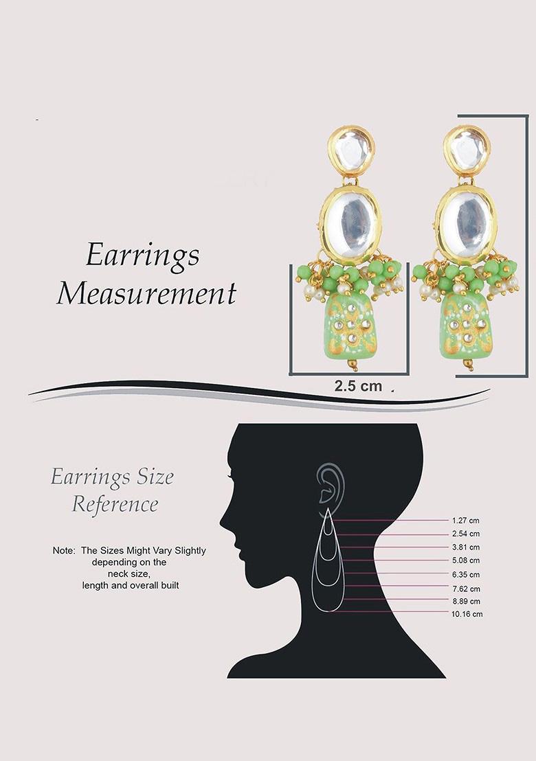 Green Kundan Gold Plated Necklace Set