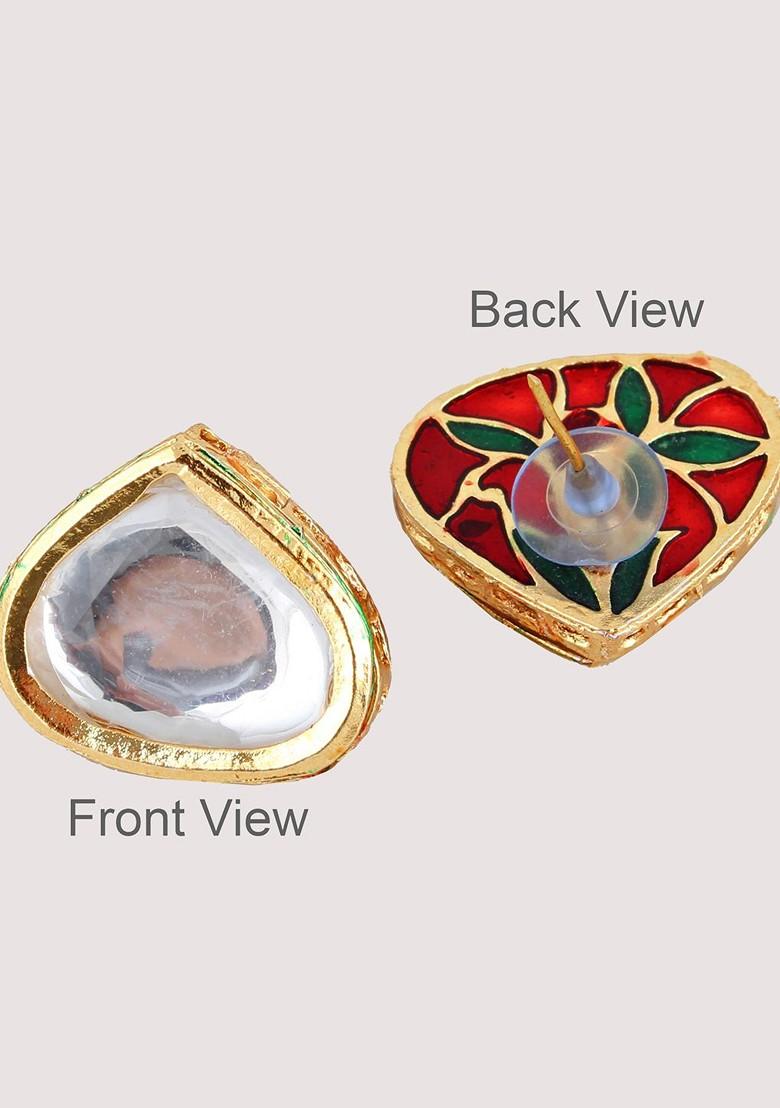 White Kundan Gold Plated Necklace Set