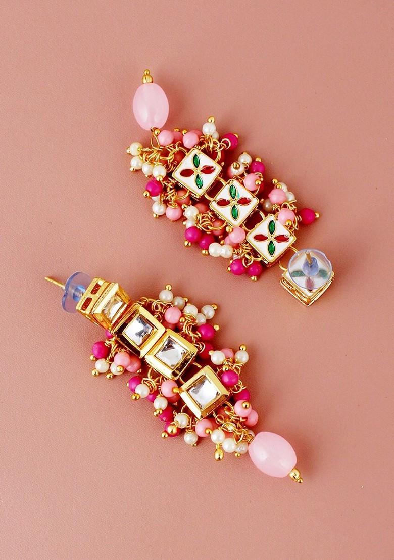 Gold Kundan Gold Plated Necklace Set