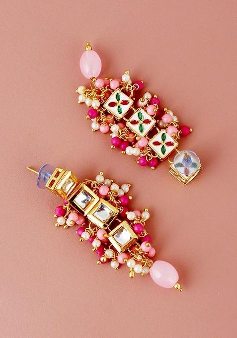 Gold Kundan Gold Plated Necklace Set