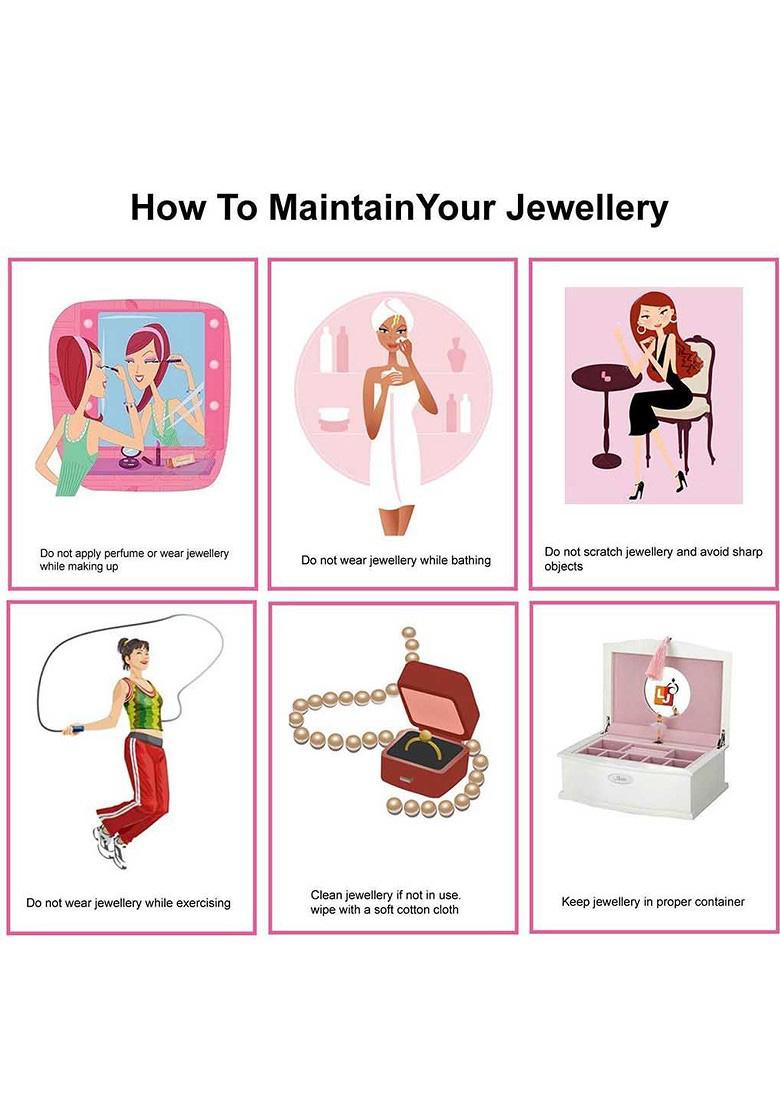 White American Diamond Gold Plated Necklace Set