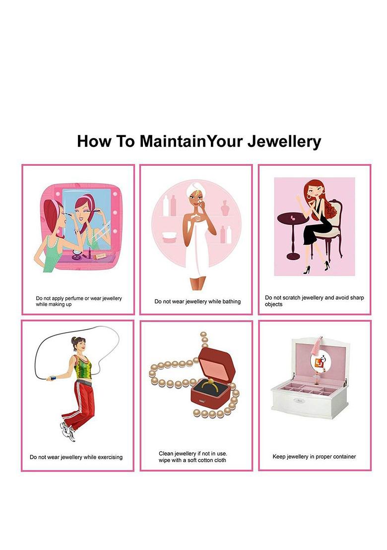 Magenta American Diamond Gold Plated Necklace Set