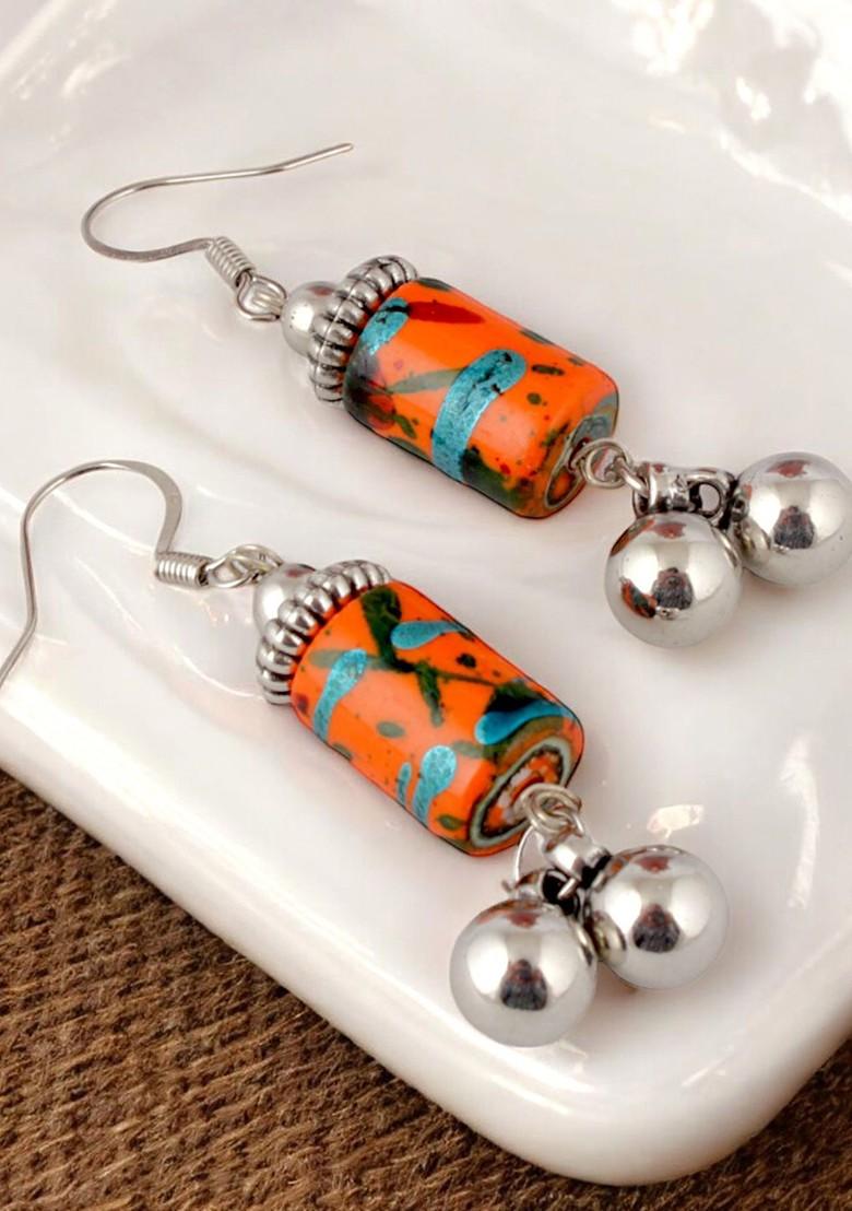 Silver Beaded Gold Plated Necklace Set