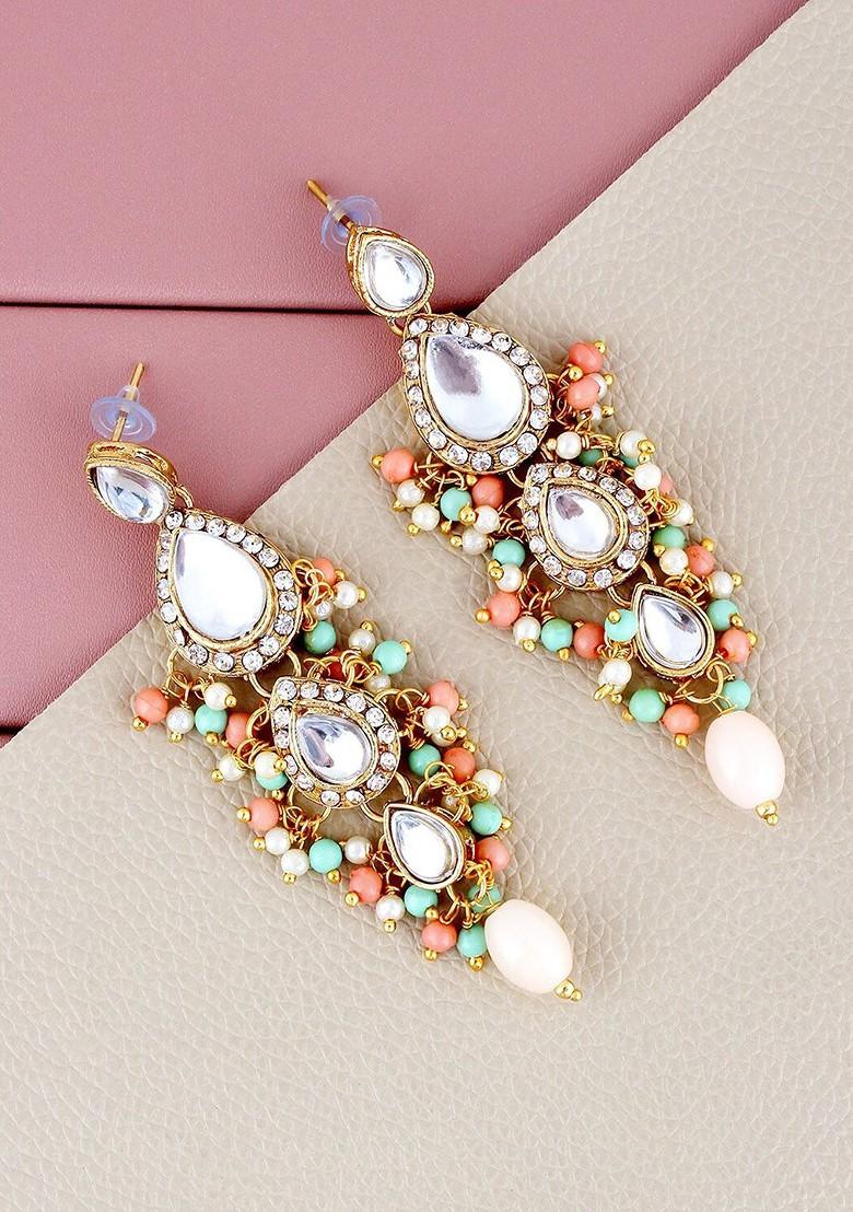 Gold Kundan Gold Plated Necklace Set