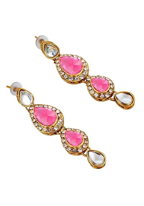 Gold Kundan Gold Plated Necklace Set