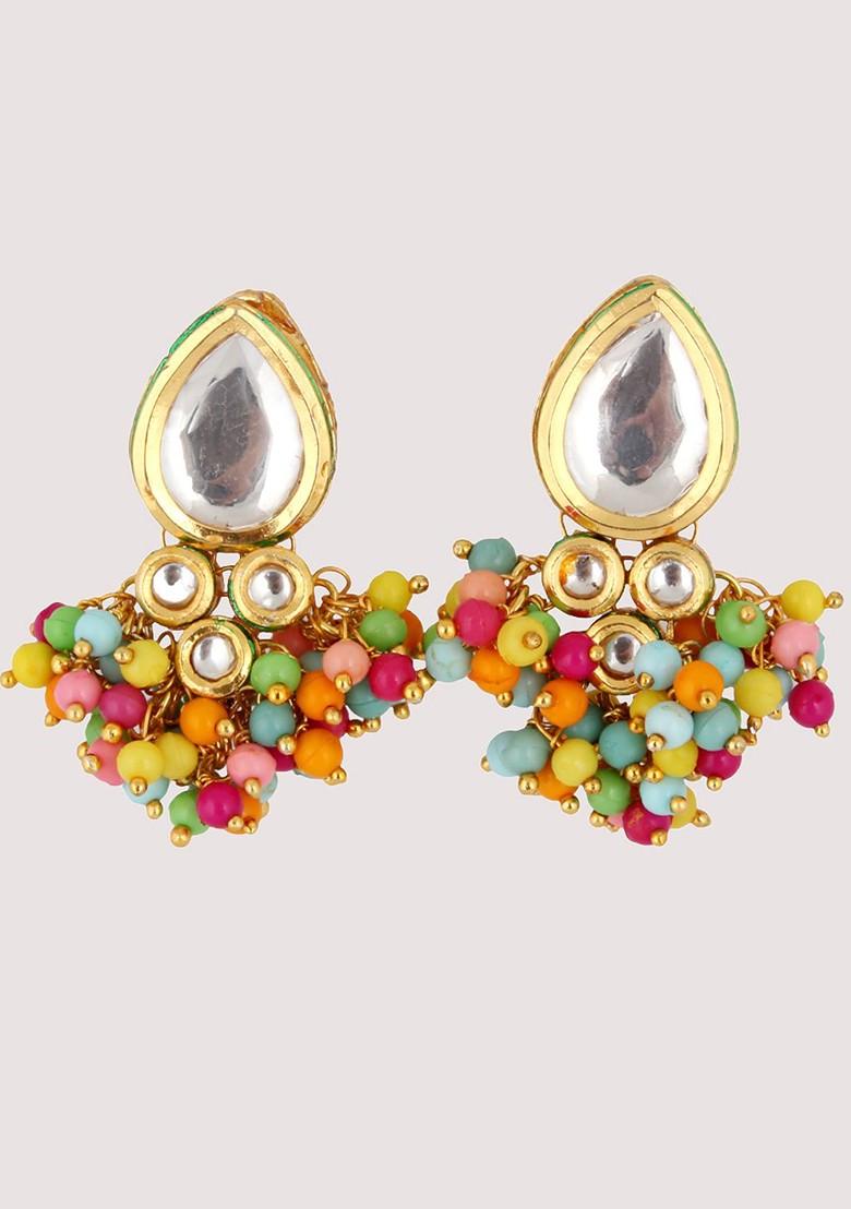 White Kundan Gold Plated Necklace Set