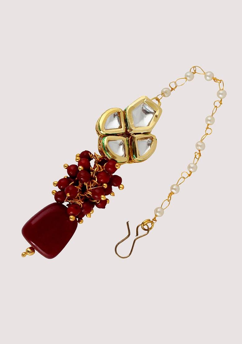 White Kundan Gold Plated Necklace Set