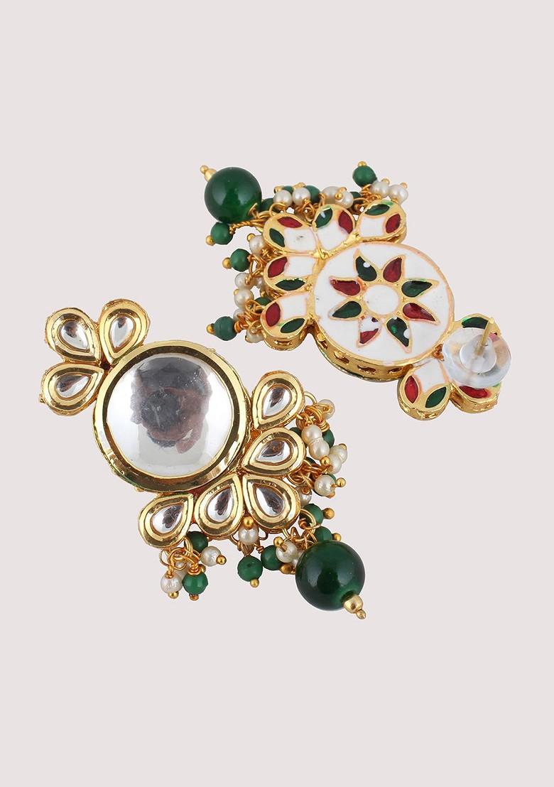 Gold Kundan Gold Plated Necklace Set