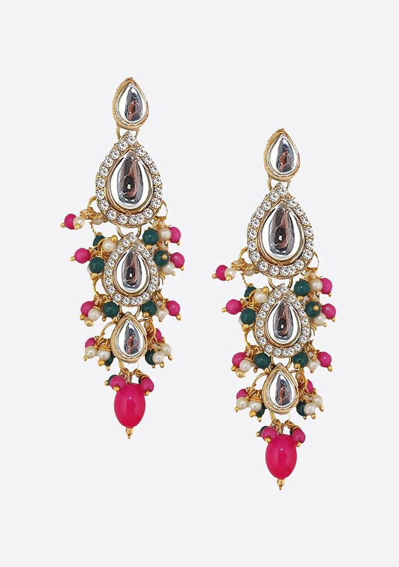 Gold Kundan Gold Plated Necklace Set