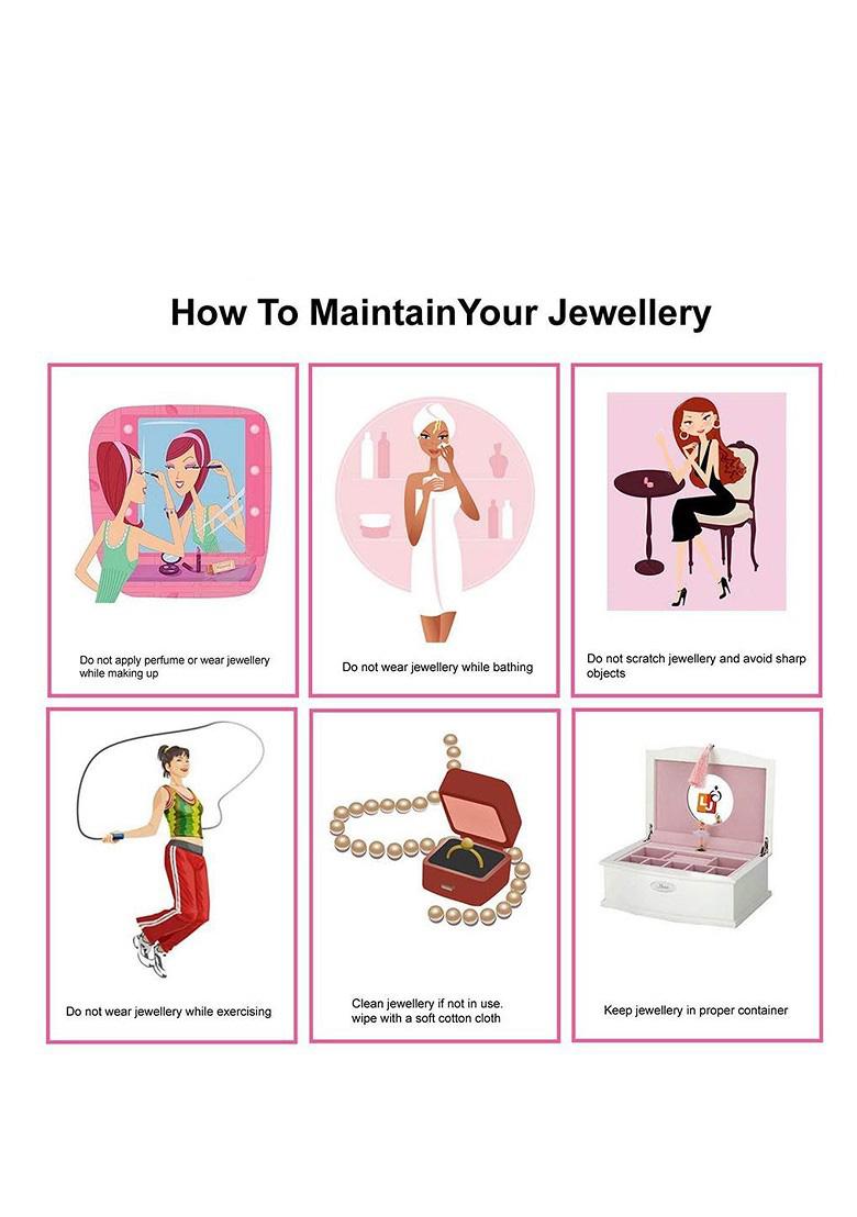 White American Diamond Gold Plated Necklace Set