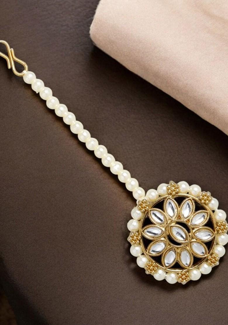 Gold Kundan Gold Plated Necklace Set