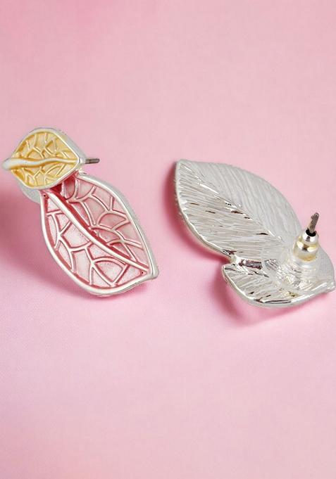 Silver Studs Silver Plated Necklace Set