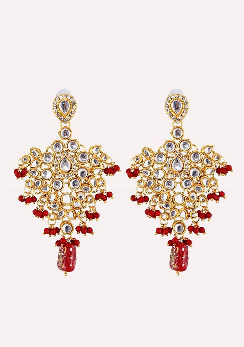 Gold Kundan Gold Plated Necklace Set