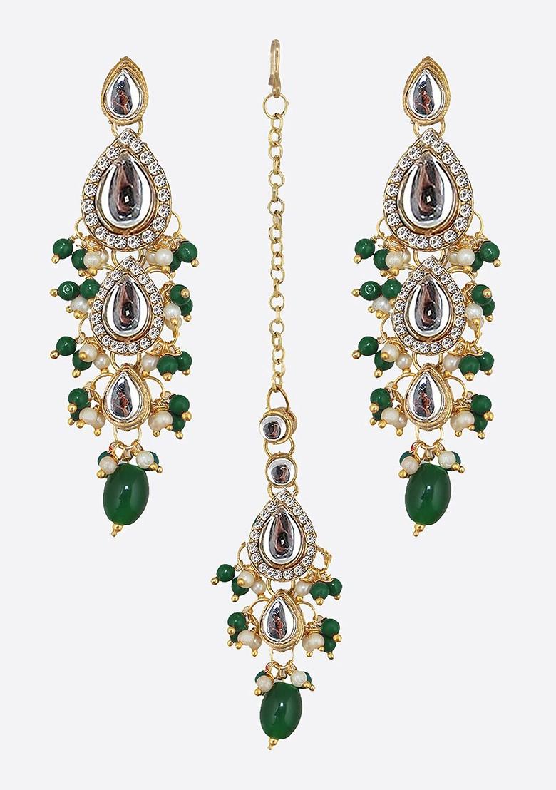 Gold Studs Gold Plated Necklace Set