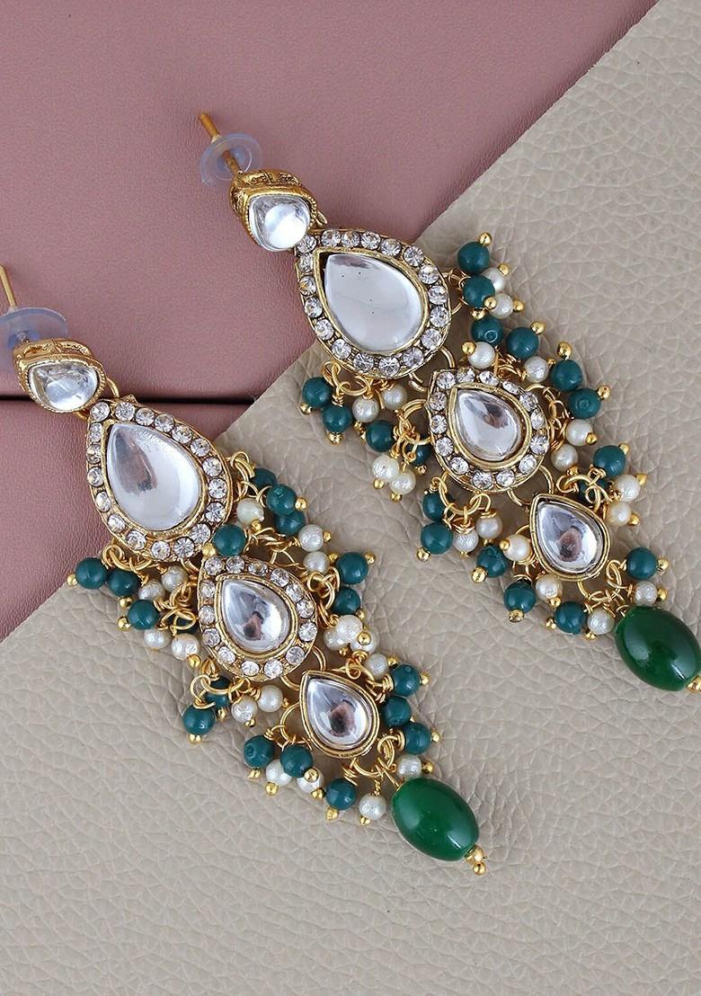 Gold Studs Gold Plated Necklace Set
