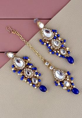 Gold Leaf Gold Plated Necklace Set