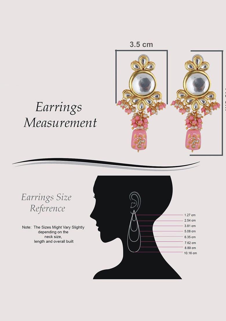 Pink Kundan Gold Plated Necklace Set