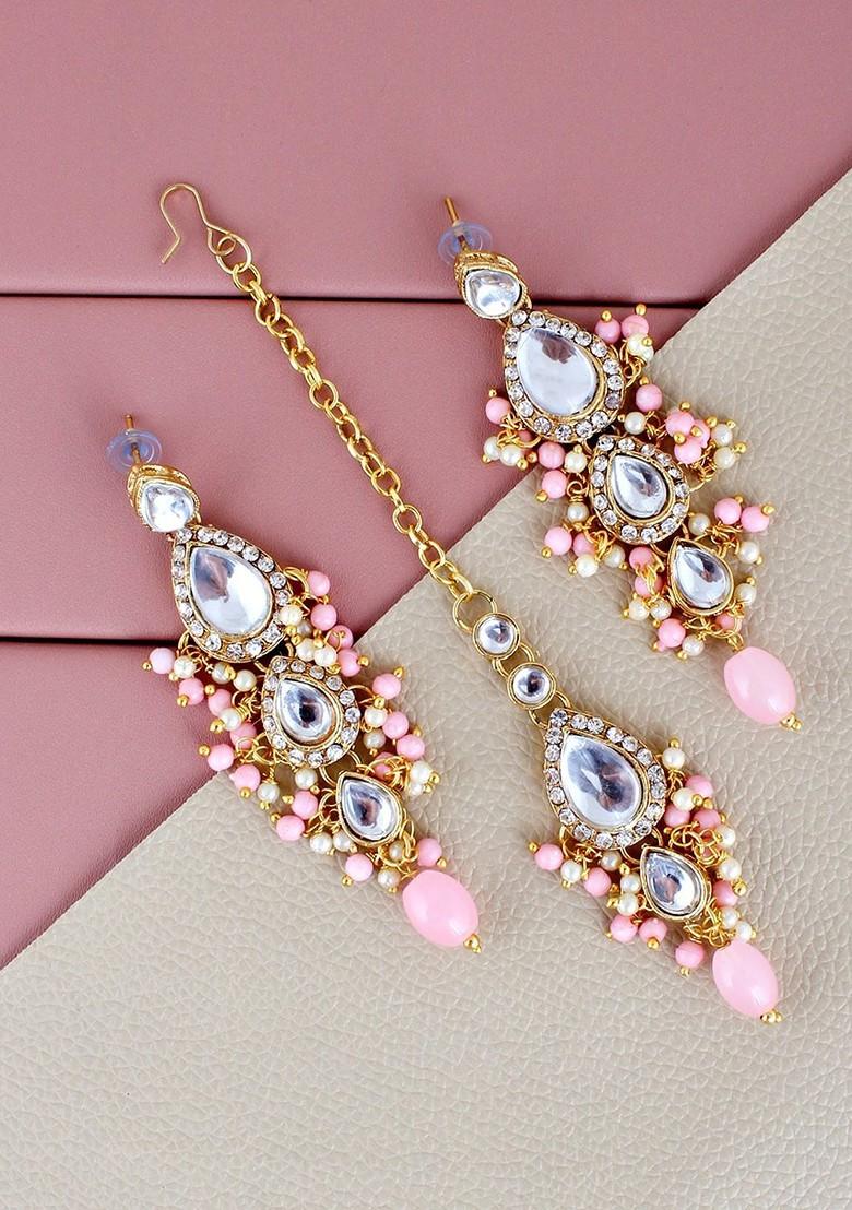 Gold Kundan Gold Plated Necklace Set