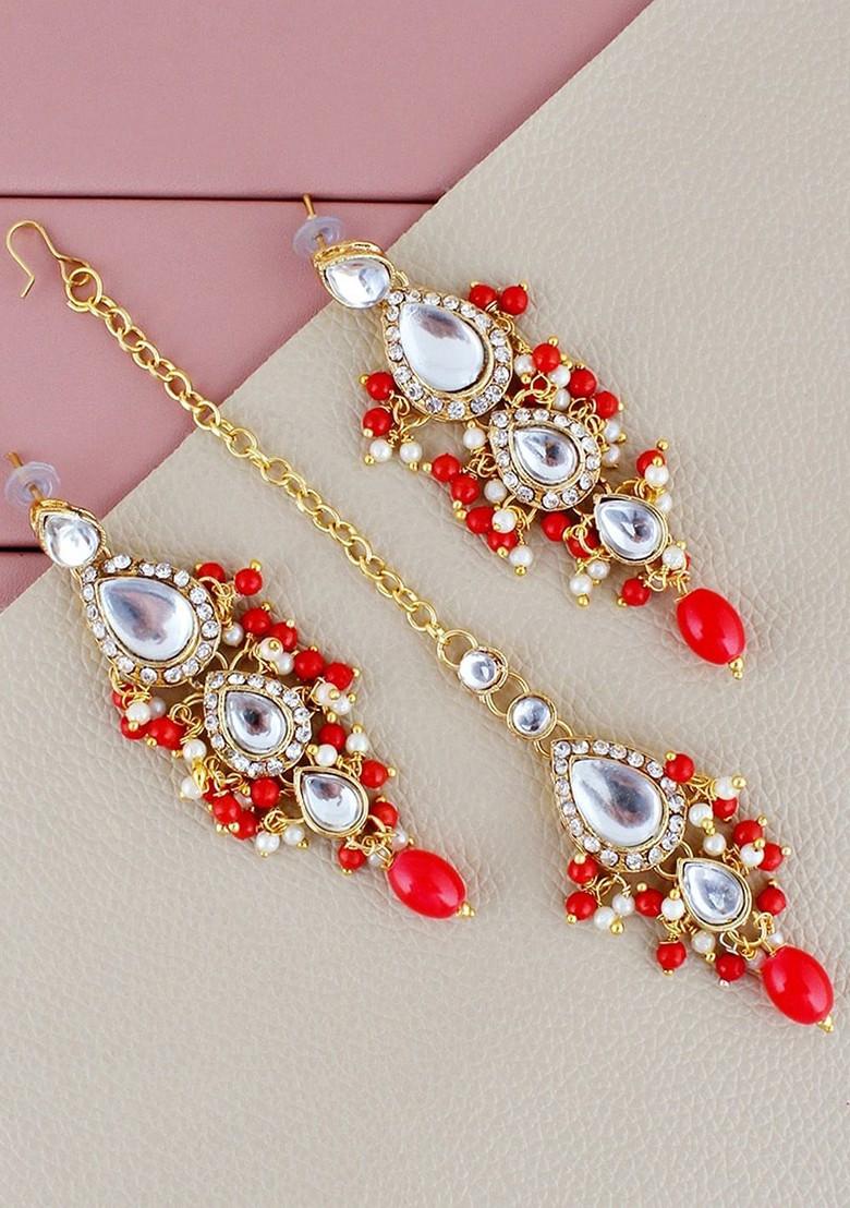 Gold Kundan Gold Plated Necklace Set