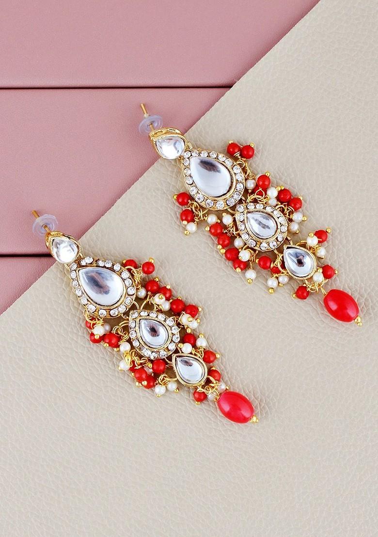 Gold Kundan Gold Plated Necklace Set