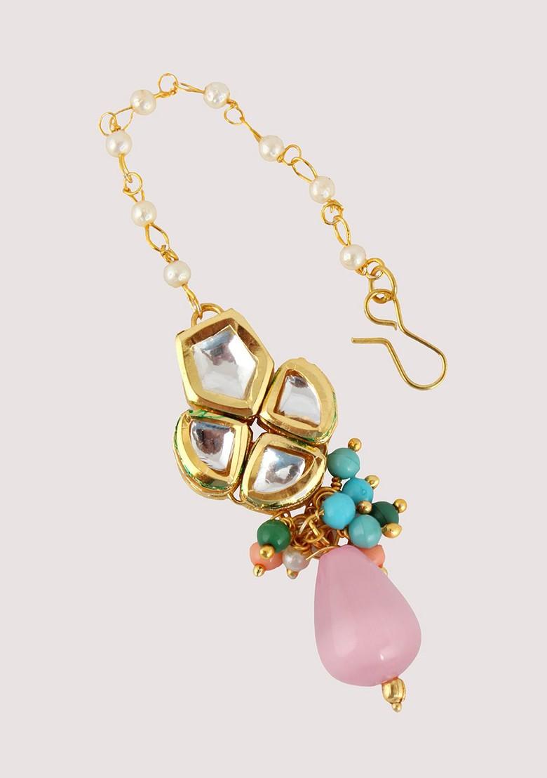 Gold Kundan Gold Plated Necklace Set