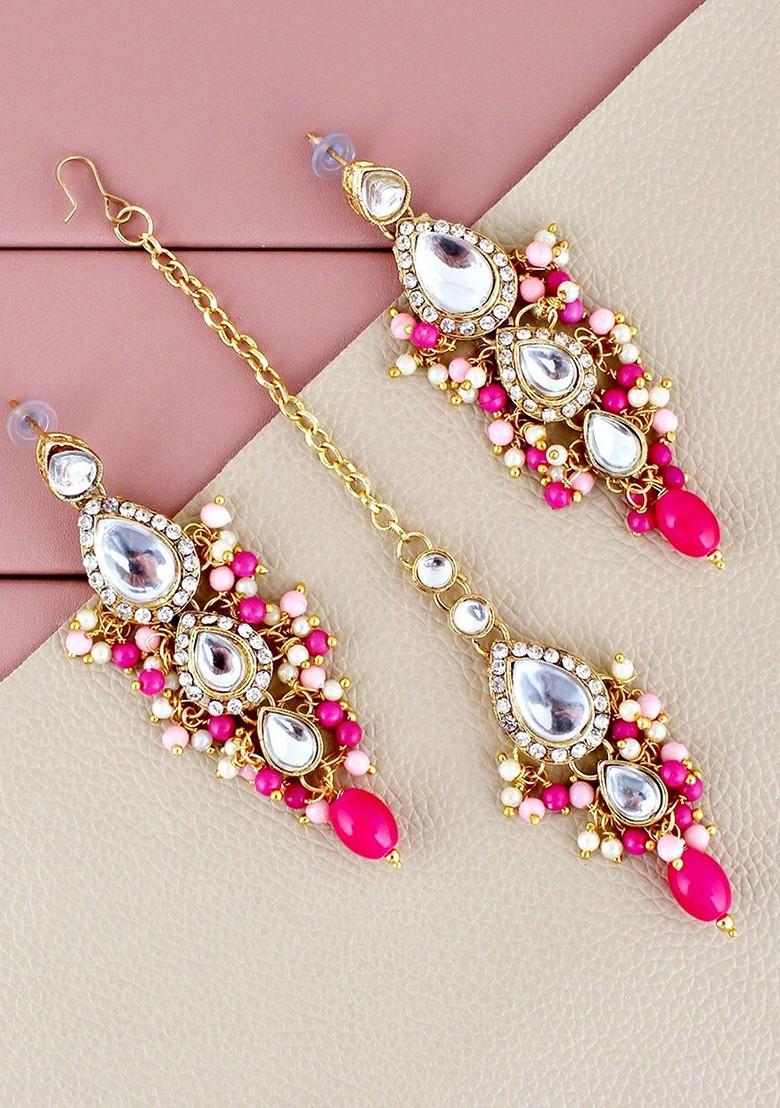 Gold Kundan Gold Plated Necklace Set