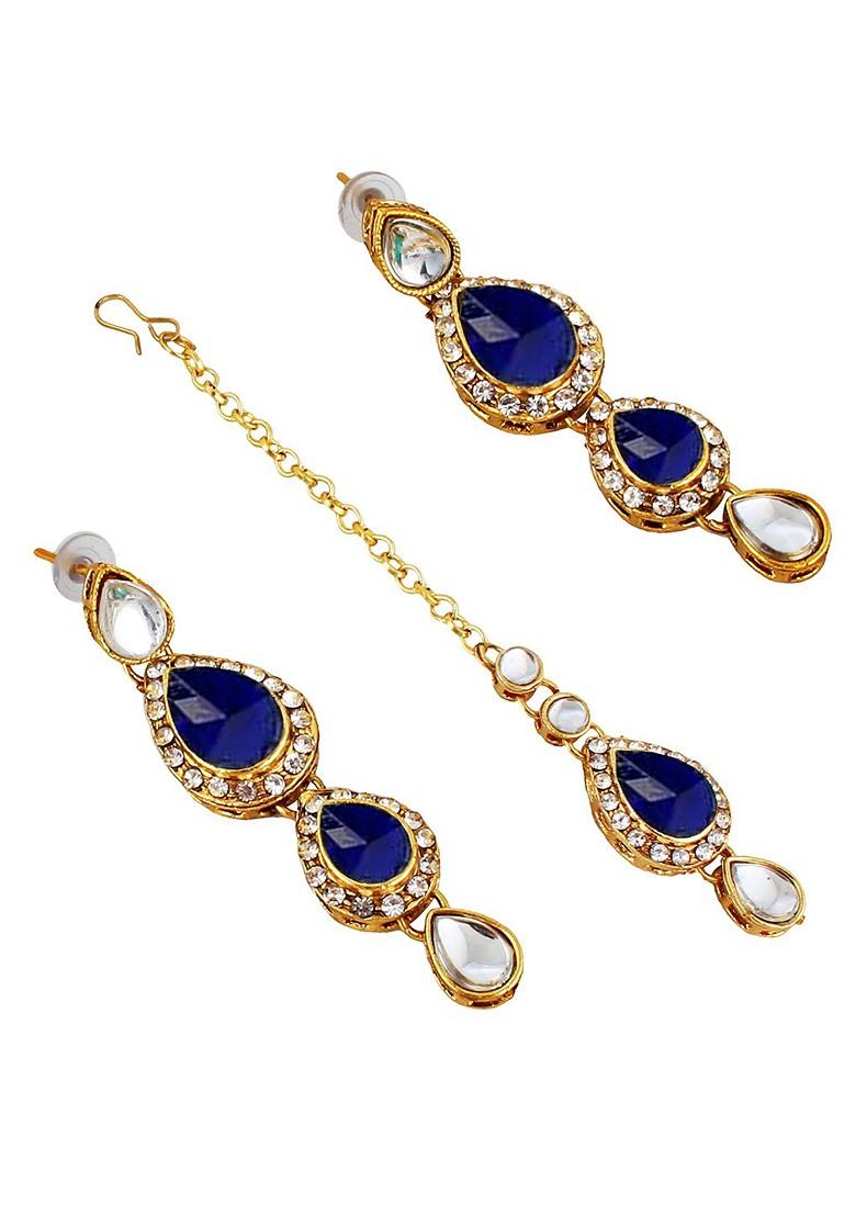 Gold Kundan Gold Plated Necklace Set