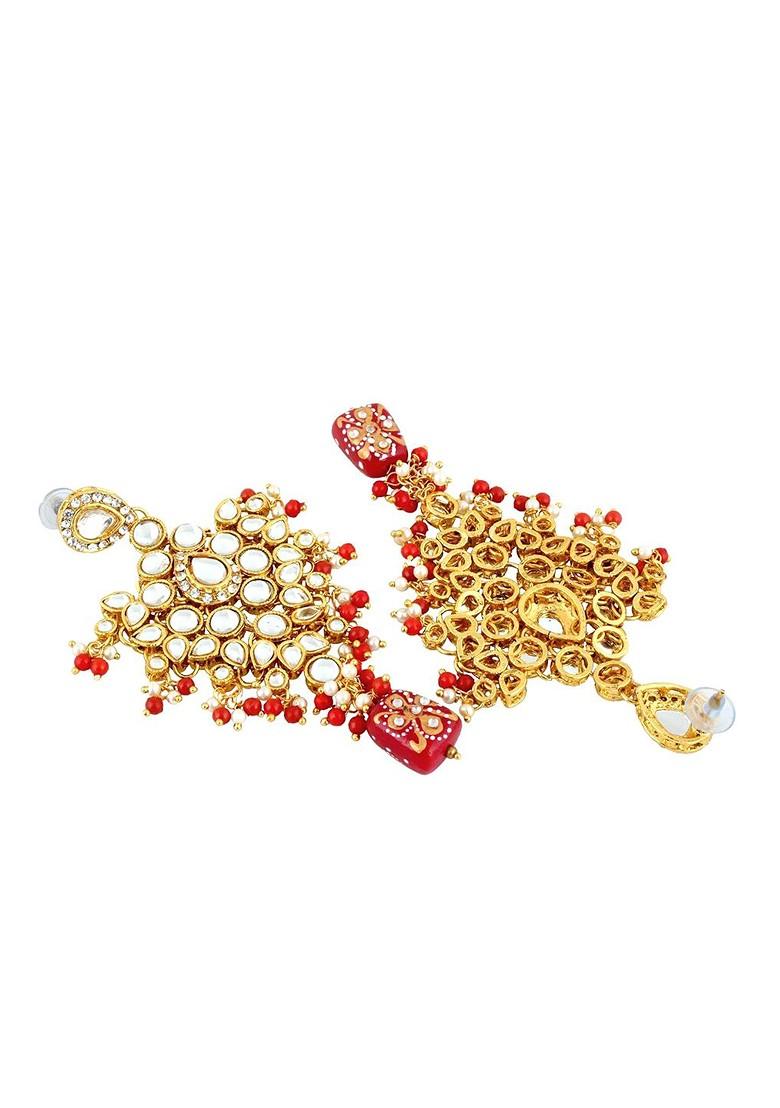 Gold Kundan Gold Plated Necklace Set