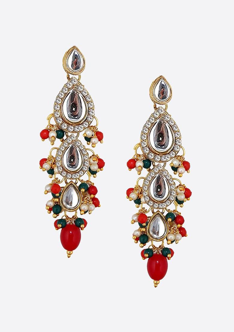 Gold Kundan Gold Plated Necklace Set