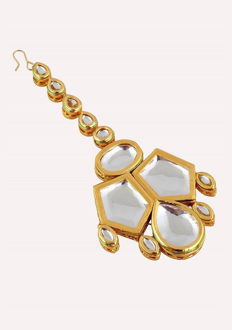 Gold Kundan Gold Plated Necklace Set