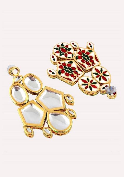 Gold Kundan Gold Plated Necklace Set