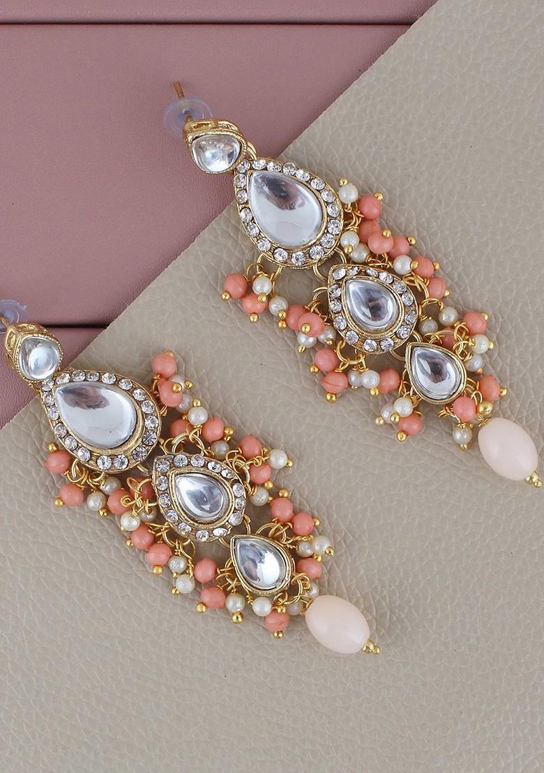 Gold Kundan Gold Plated Necklace Set