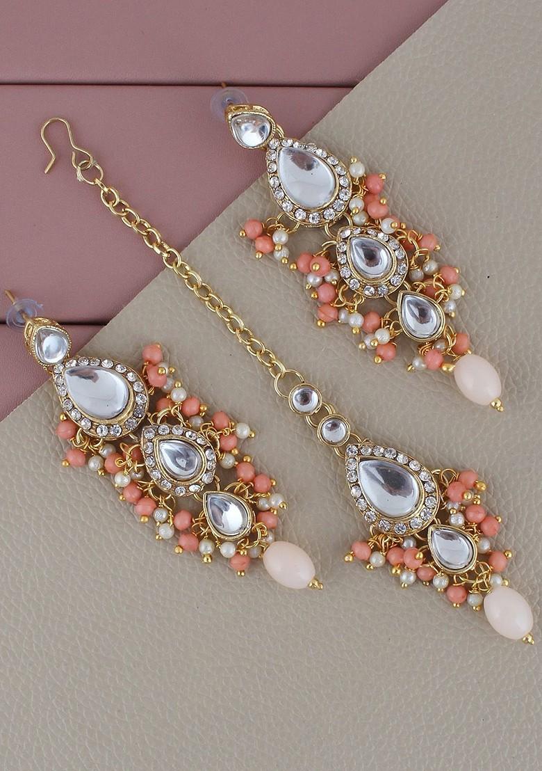 Gold Kundan Gold Plated Necklace Set