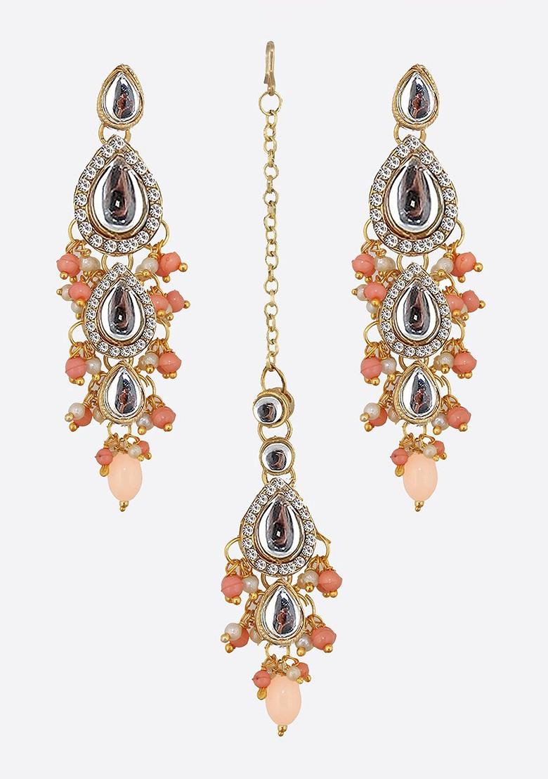 Gold Kundan Gold Plated Necklace Set