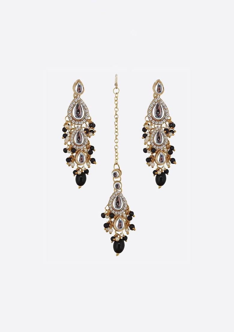 Gold Studs Gold Plated Necklace Set