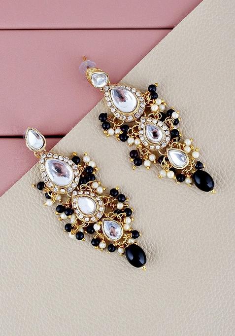 Gold Studs Gold Plated Necklace Set