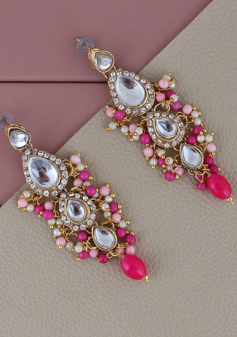 Gold Kundan Gold Plated Necklace Set