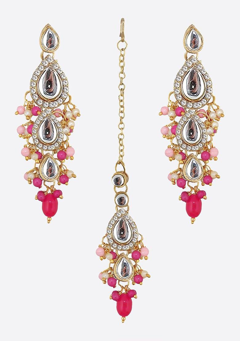 Gold Kundan Gold Plated Necklace Set