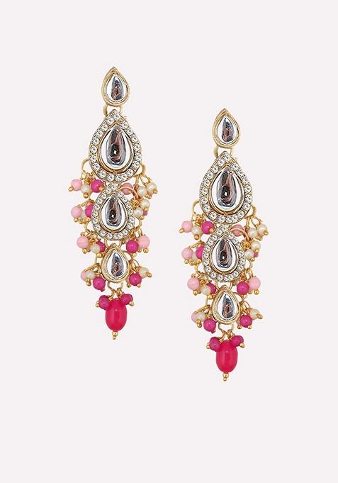 Gold Kundan Gold Plated Necklace Set