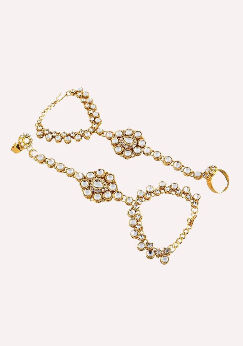 Gold Kundan Gold Plated Necklace Set