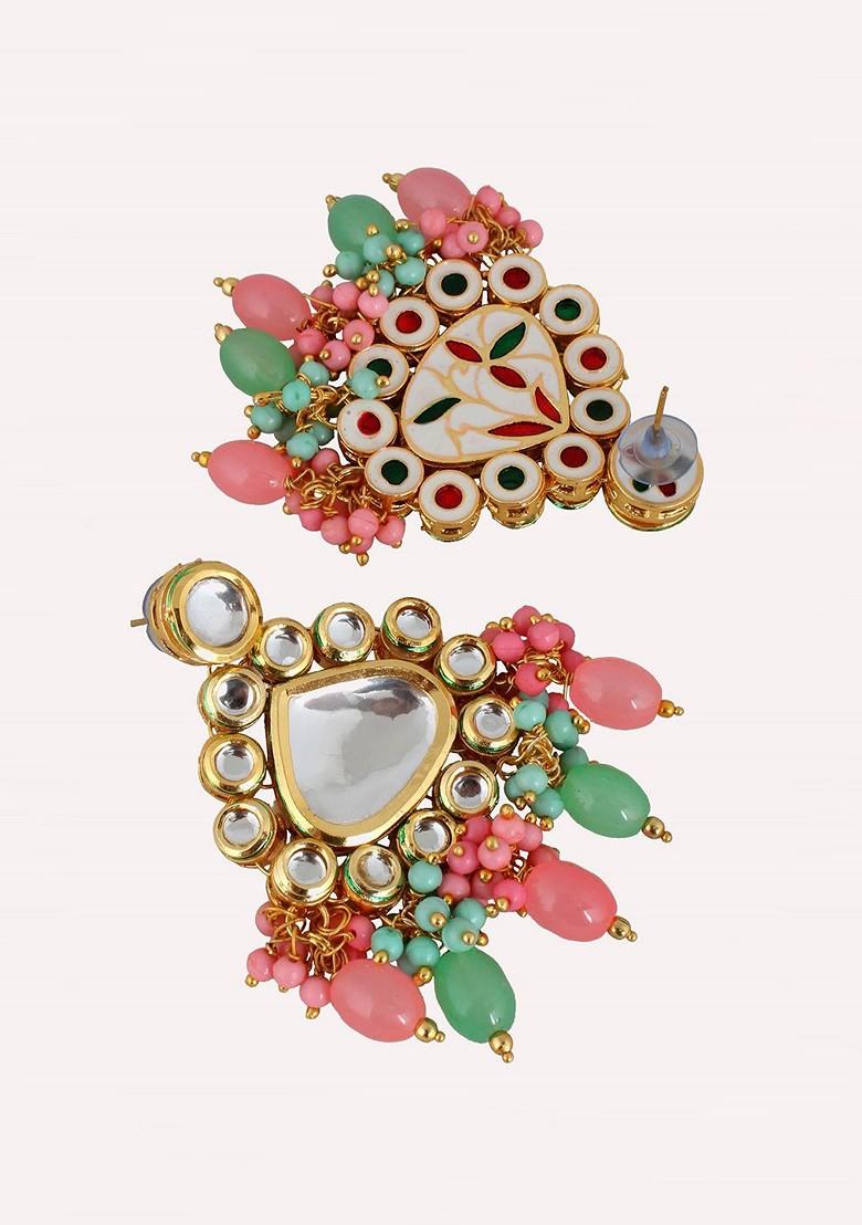 Gold Kundan Gold Plated Necklace Set