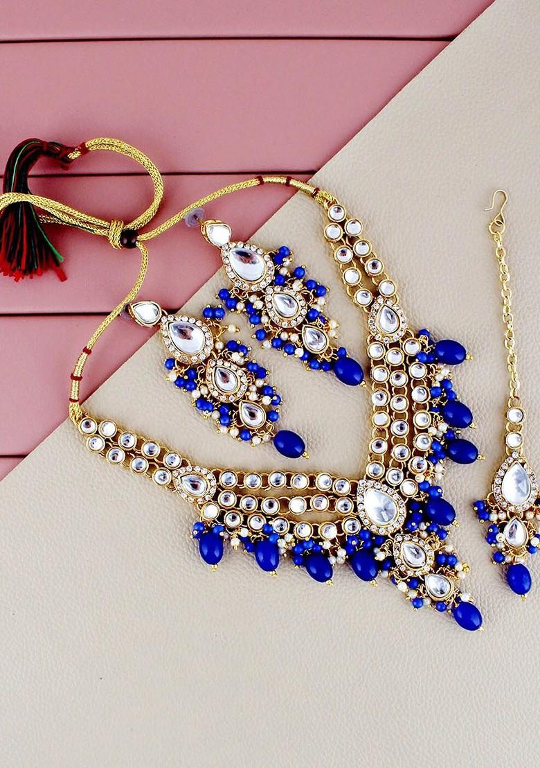Gold Kundan Gold Plated Necklace Set