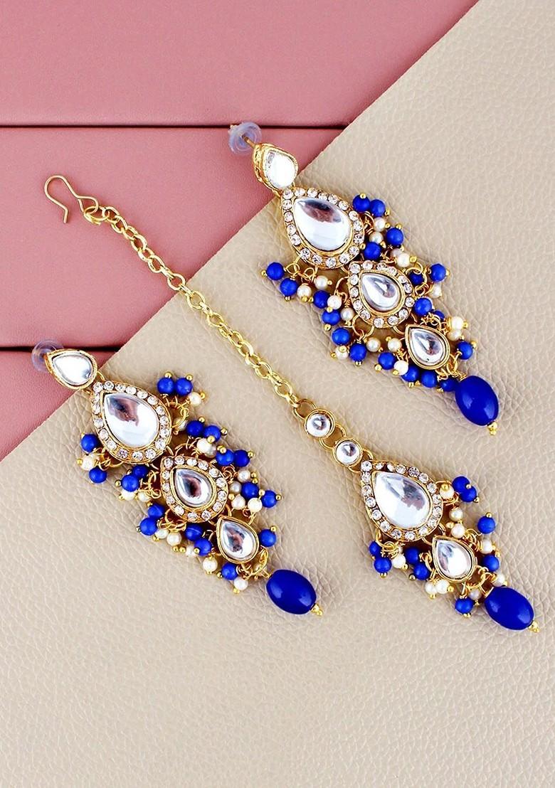 Gold Kundan Gold Plated Necklace Set